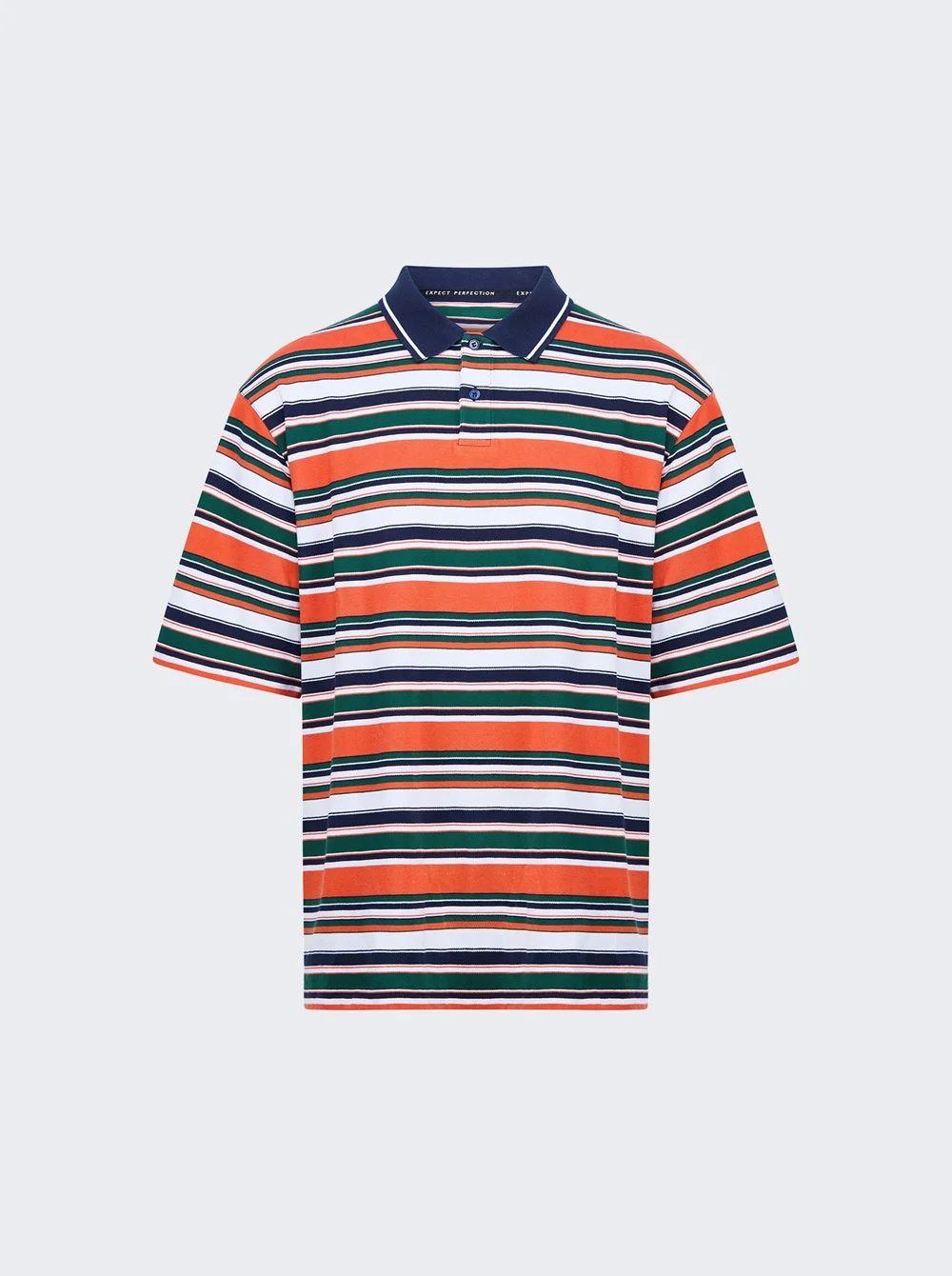 Oversized Polo Green And Orange - 1