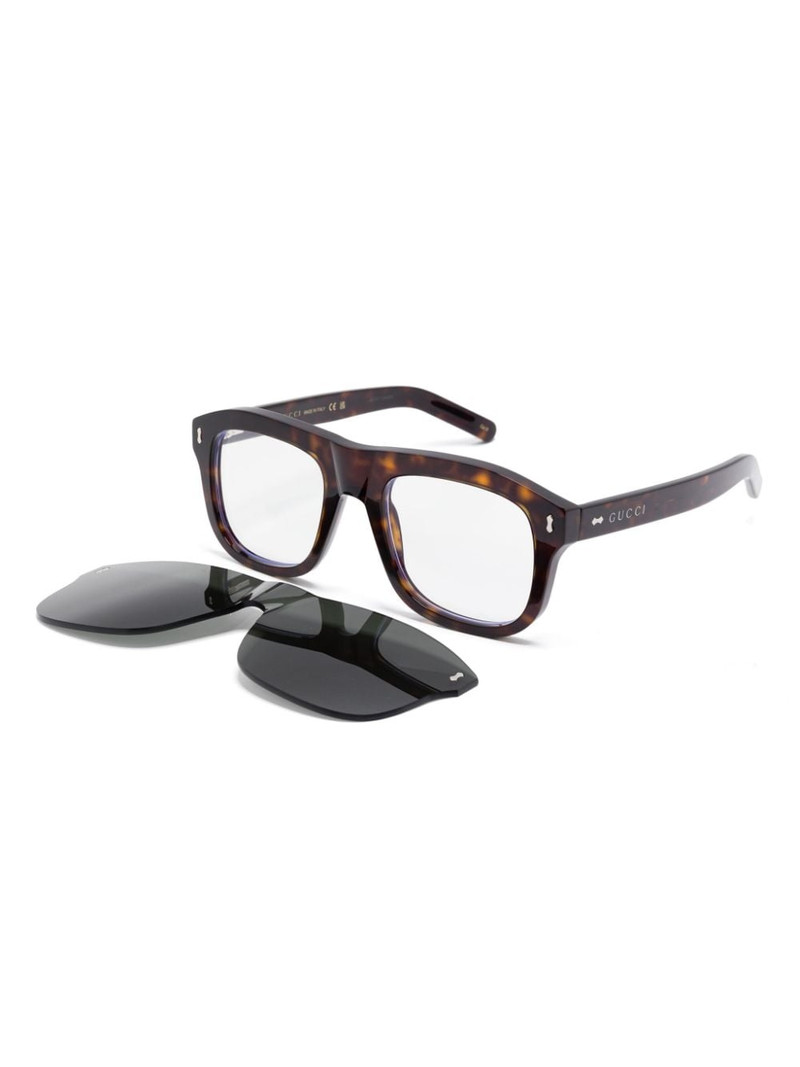 GUCCI interchangeable-frame glasses outlook