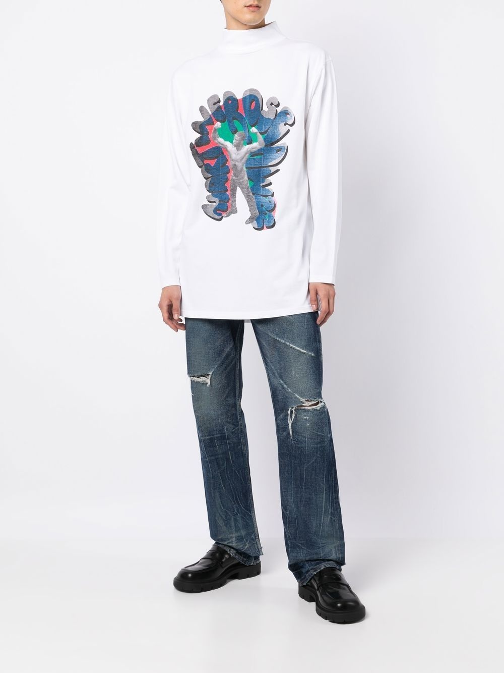 long-sleeve graphic T-shirt - 2