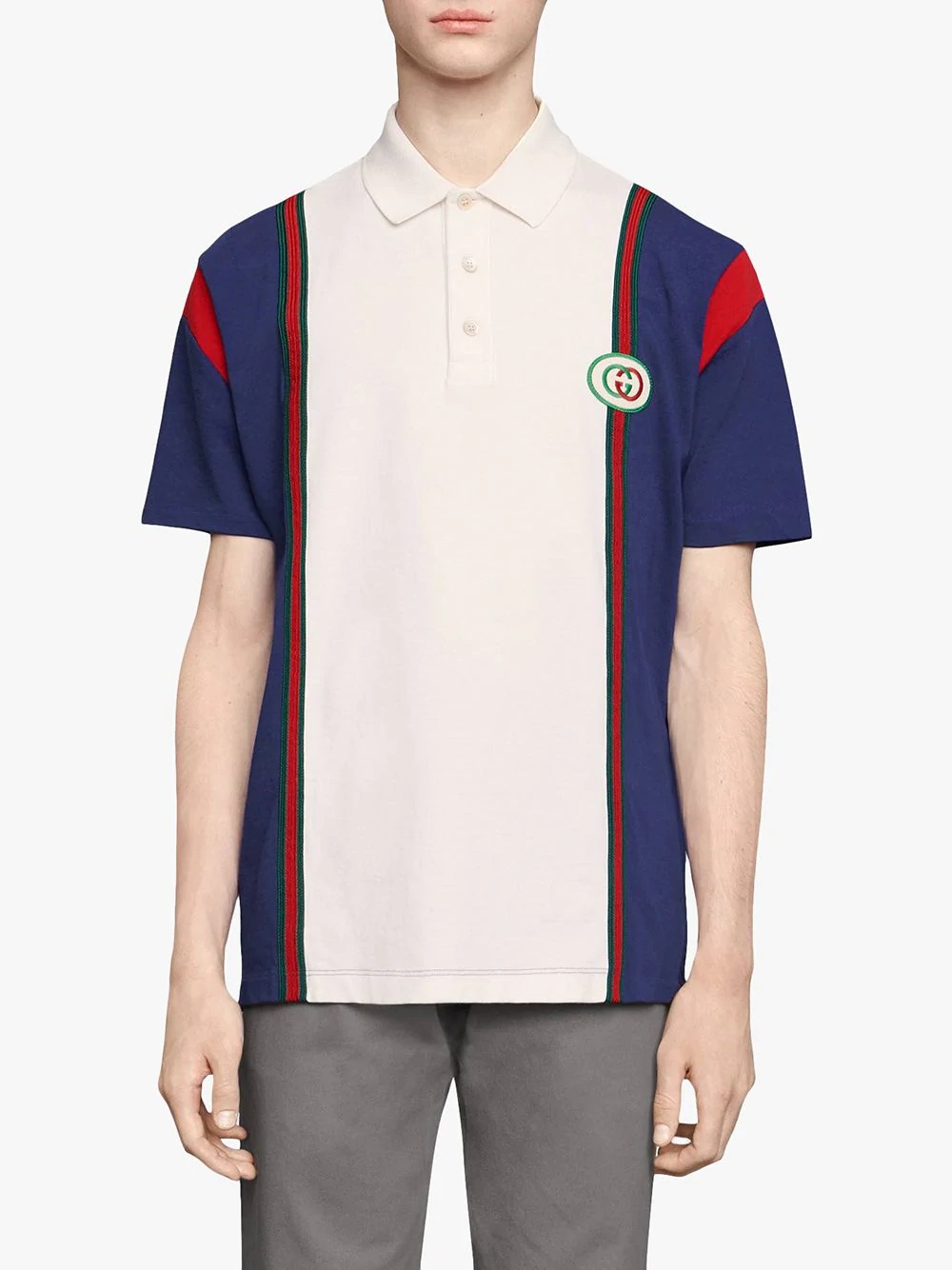 Polo with Interlocking G patch - 3