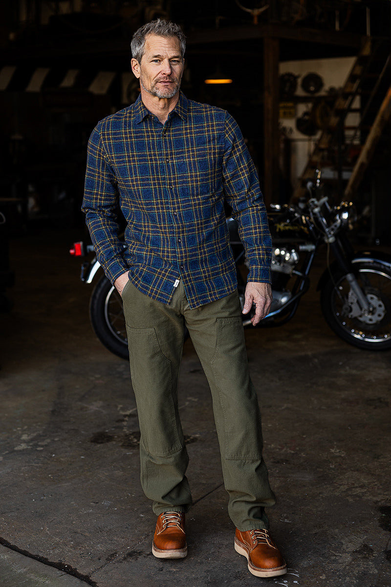 The Double Knee Pants Classic Straight - Sage Smoke 4