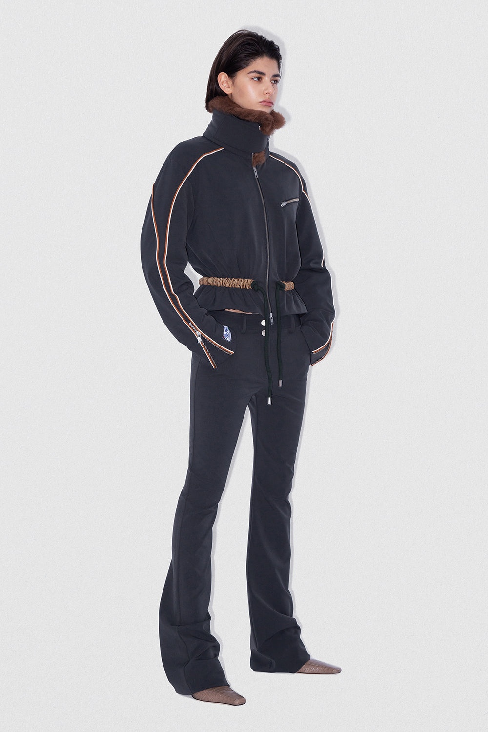 LUCA JACKET GUNMETAL STRETCH TECH TWILL - 3