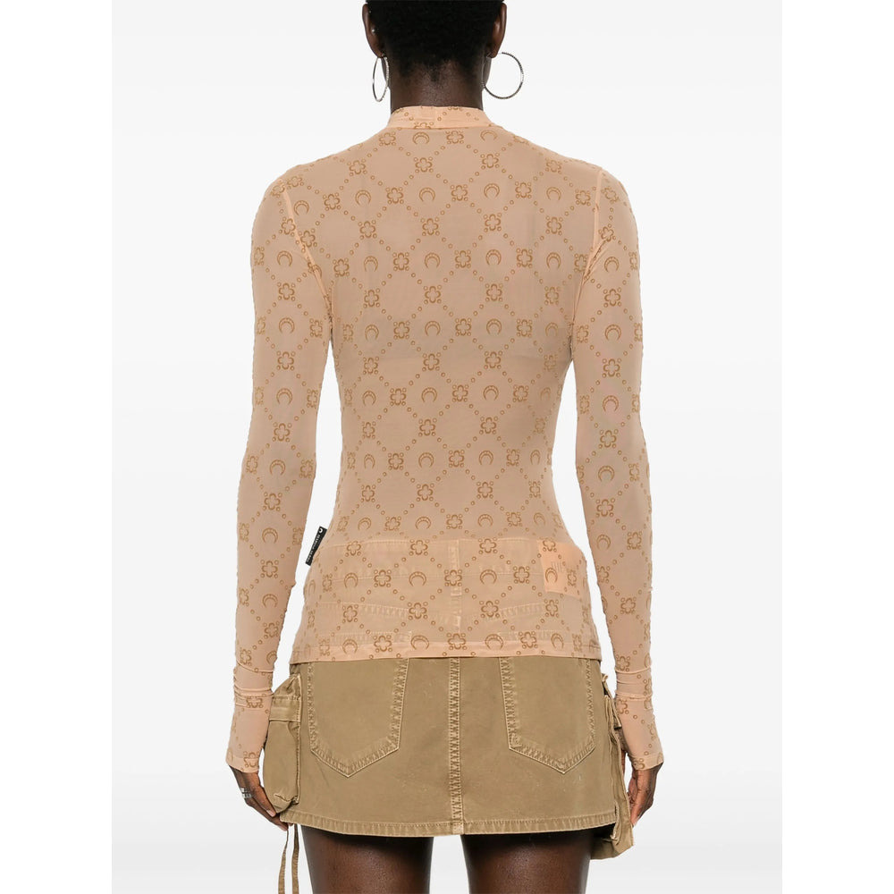 Marine Serre Brown Tops - T-Shirts & Jerseys Women - 2