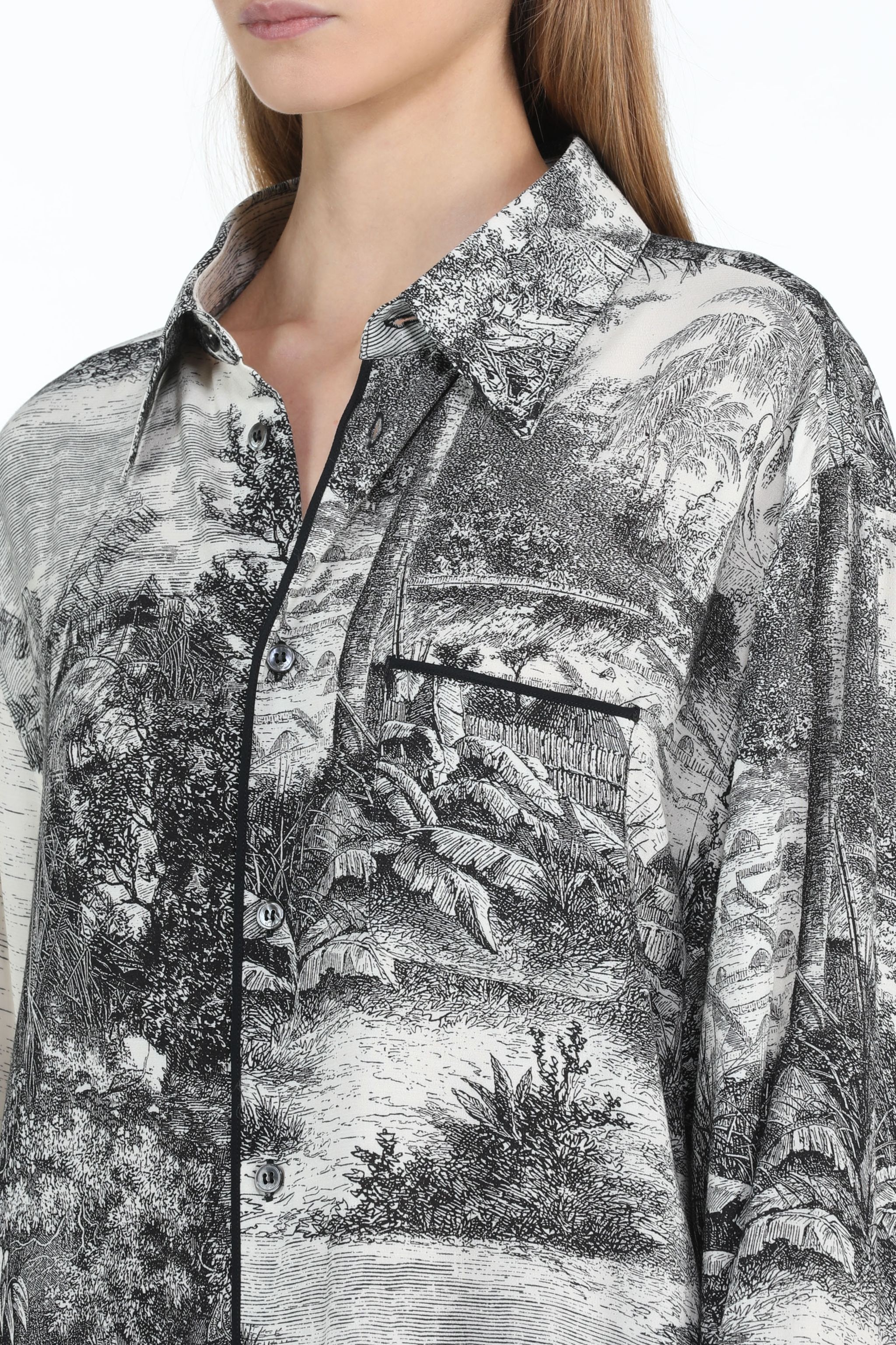 LANDSCAPE-PRINT SHIRT - 5