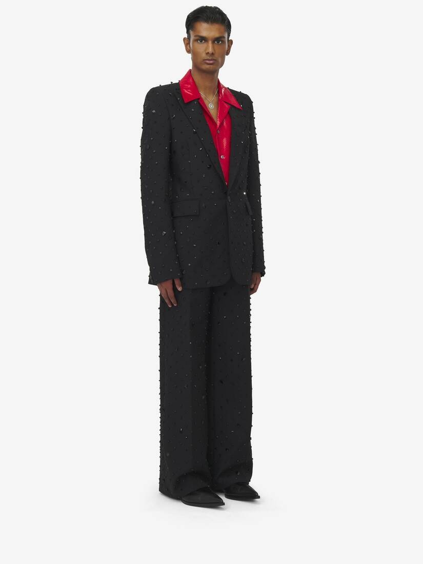 Cosmic Stone Embroidery Single-breasted Jacket - 2