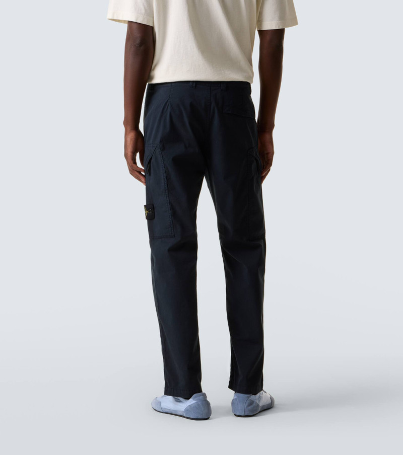 Embroidered cotton-blend twill cargo pants 4