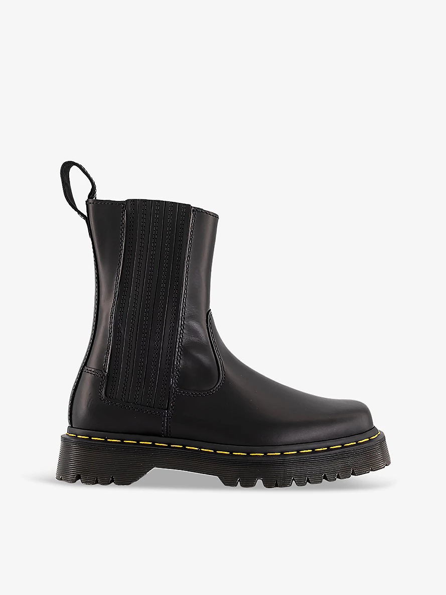 Dr. Martens Amaayah elasticated side leather ankle boots selfridges REVERSIBLE