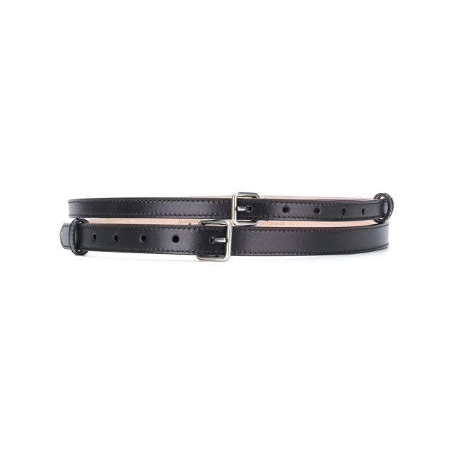 Black belt with double buckle - 1