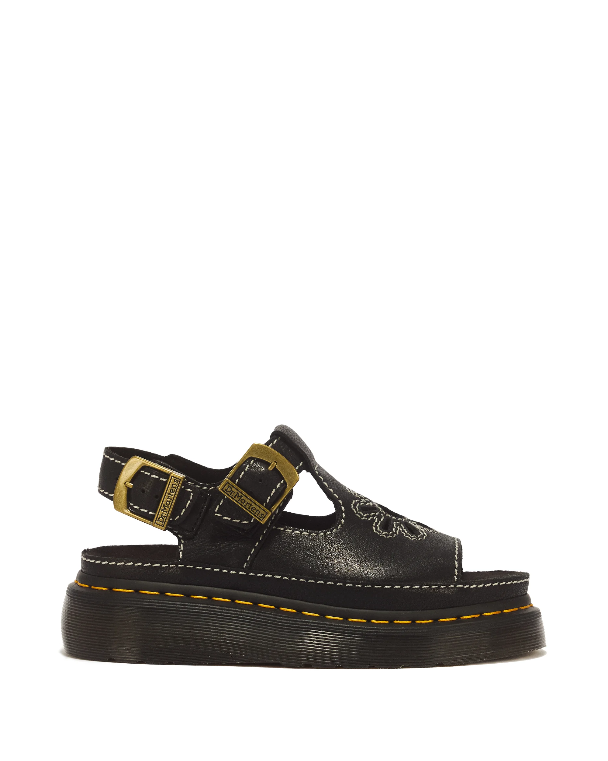 Dunnet Flower Full Grain Leather Sandals - 1