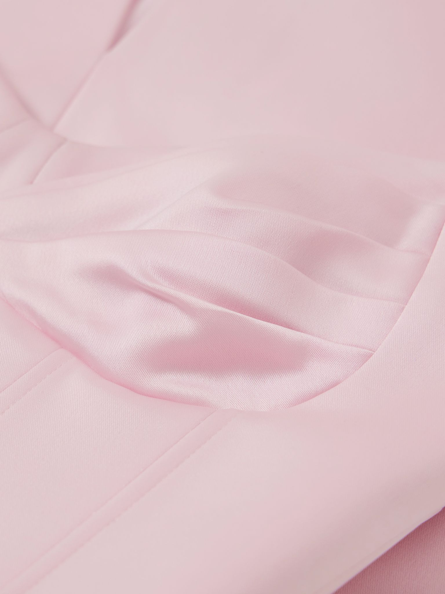 Aymee gathered satin-twill midi dress Pink - 4