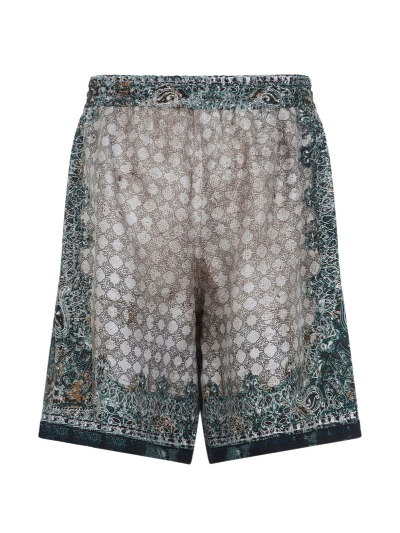 AMIRI paisley print drawstring shorts outlook
