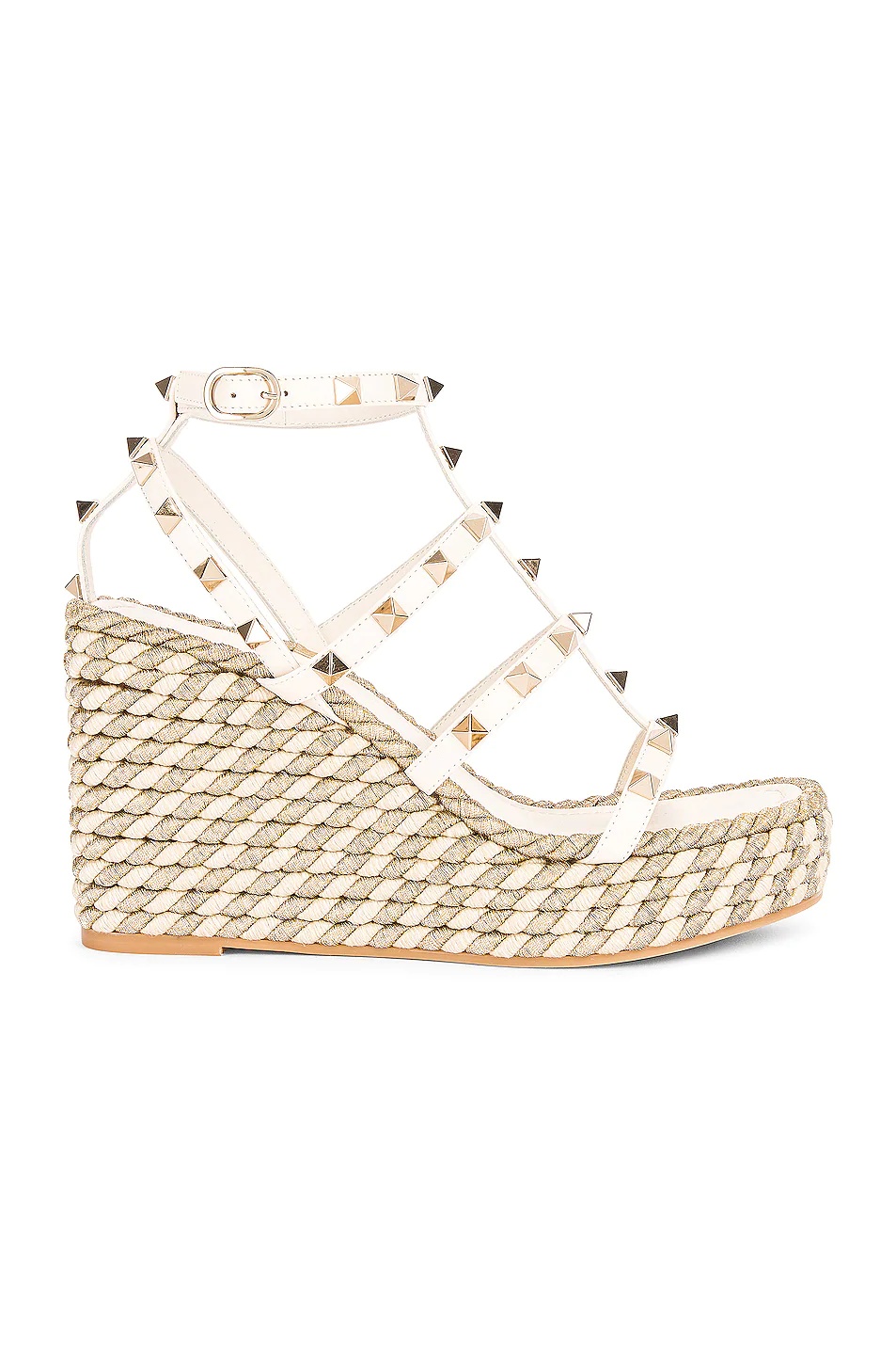 Rockstud Torchon Espadrille Wedges - 1