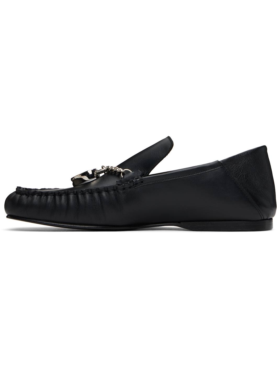 Black Soft Loafers - 3