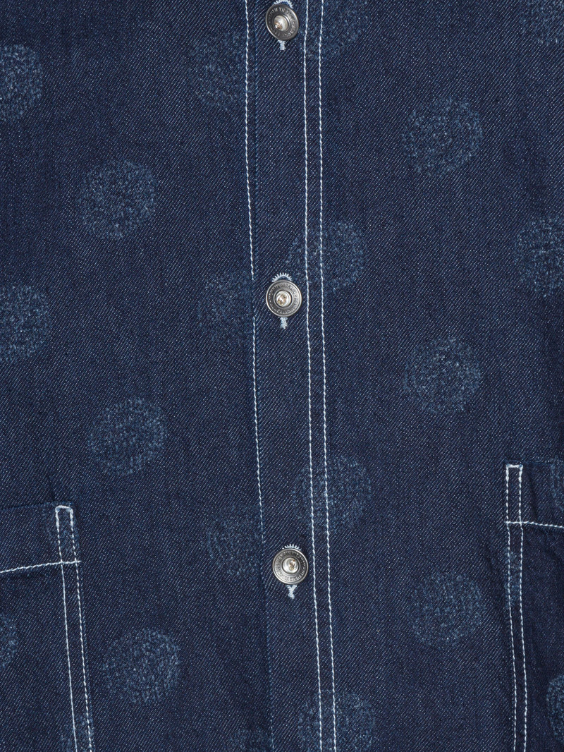 HENRIK VIBSKOV BIG DENIM SHIRT - NEEDLE PUNCH DOTS outlook