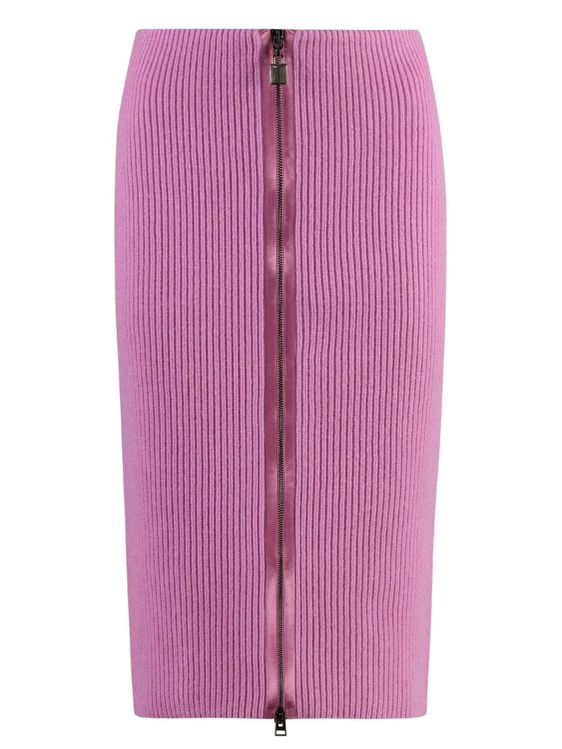 ribbed-knit skirt 1
