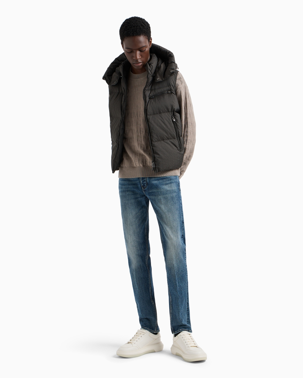 J75 Slim-fit, stone-washed denim jeans with whisker lines - 4