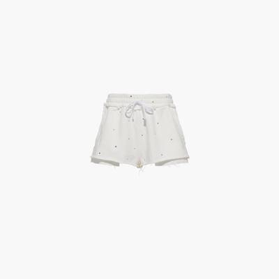 Miu Miu Embroidered cotton shorts outlook