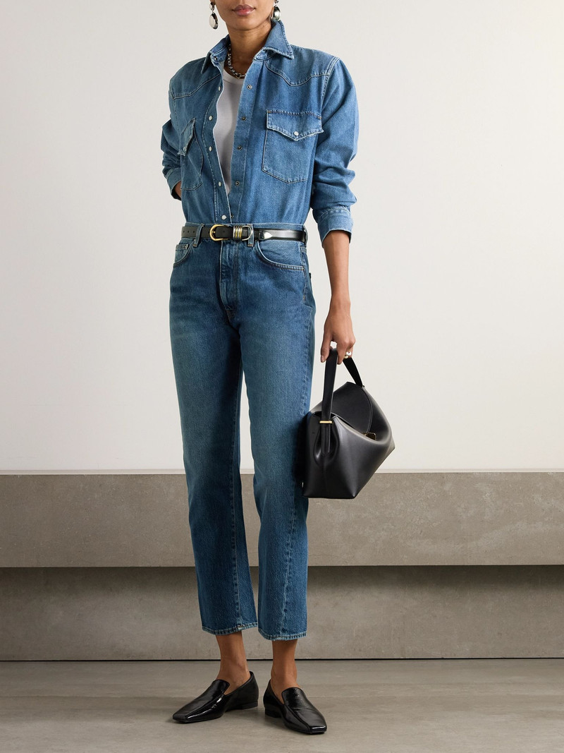 Totême Twisted Seam high-rise straight-leg jeans Mid denim outlook