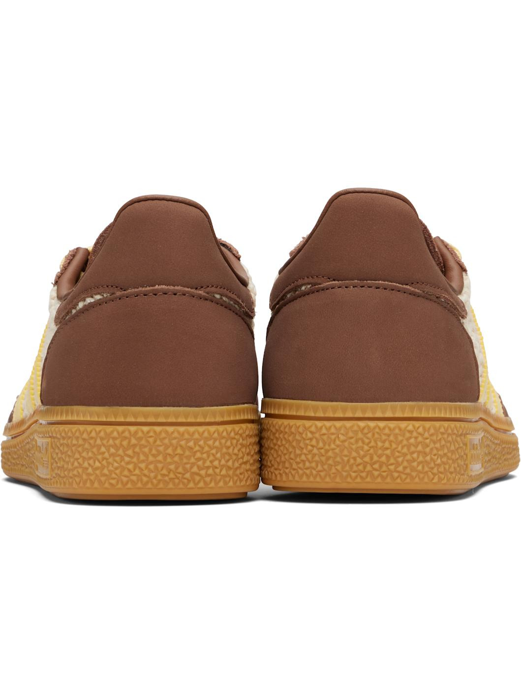 Beige & Brown Handball Spezial Sneakers - 2