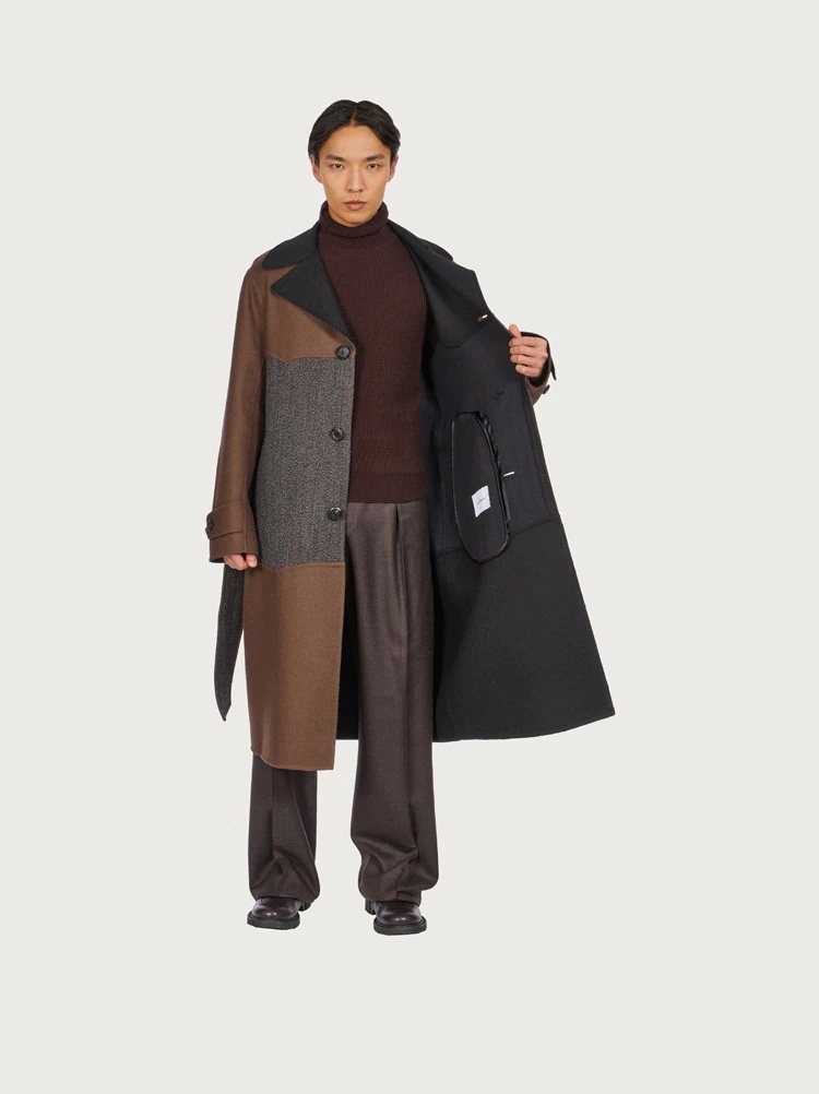 DUAL MATERIAL COAT - 6