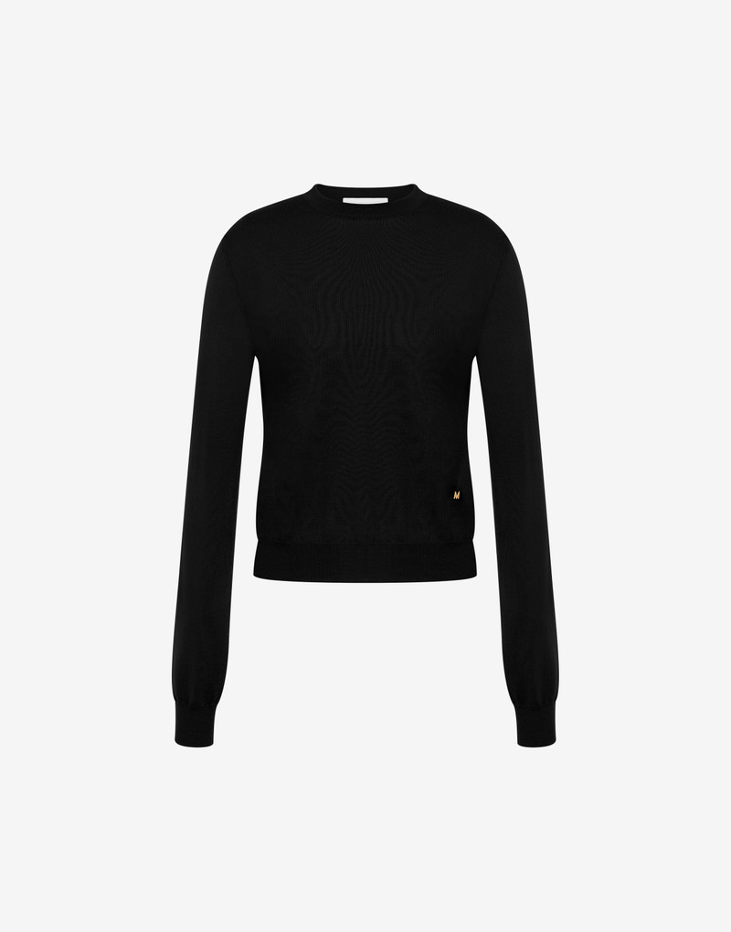 WOOL AND SILK PULLOVER GOLDEN M 1