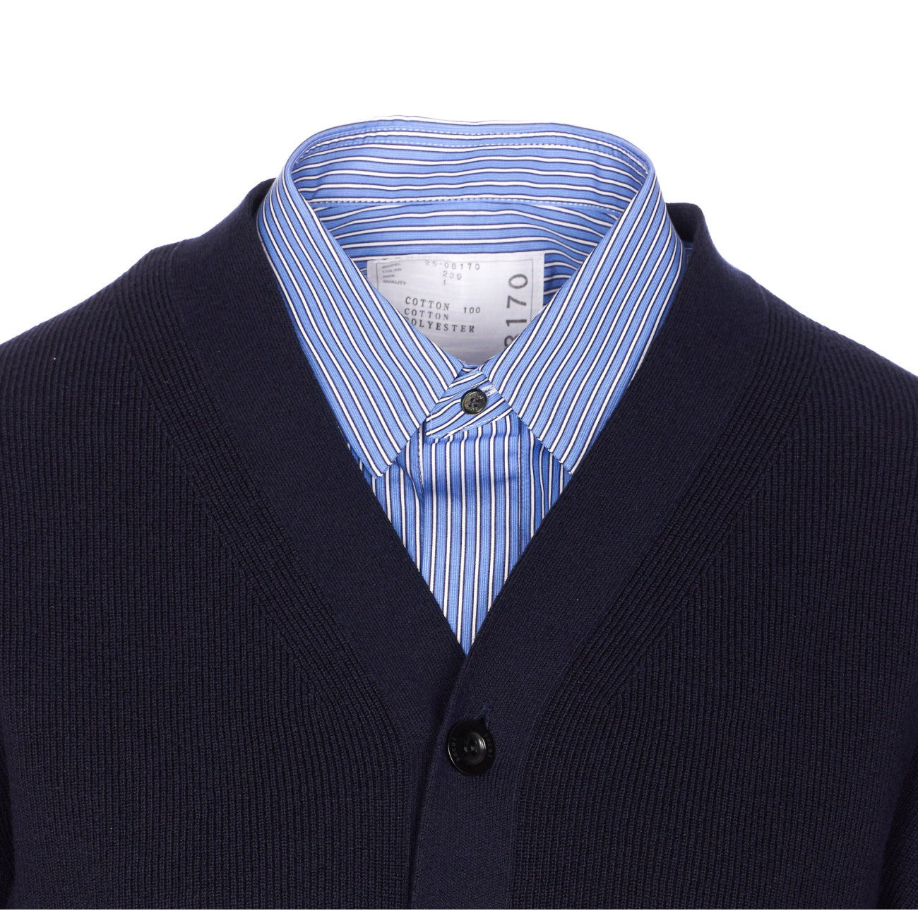 Sacai Women Poplin X Cotton Cardigan - 4