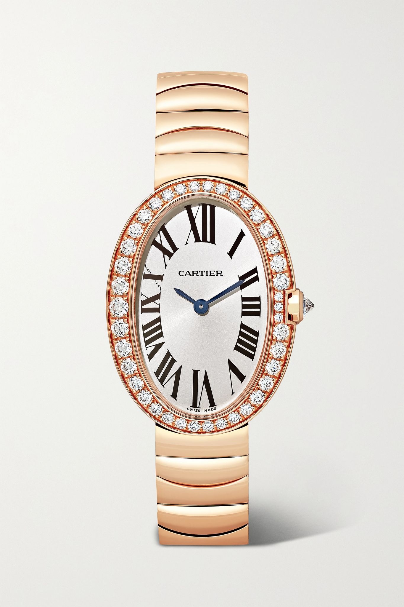 Baignoire 24.5mm small 18-karat rose gold and diamond watch - 1