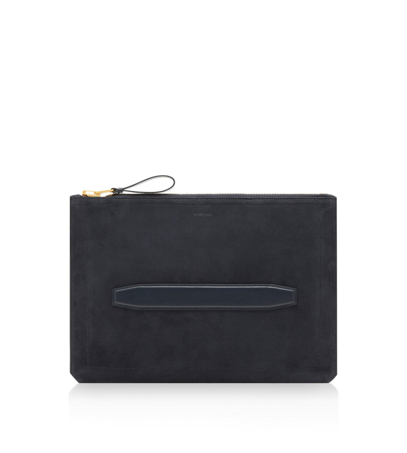 SUEDE BUCKLEY HANDLE PORTFOLIO - 1
