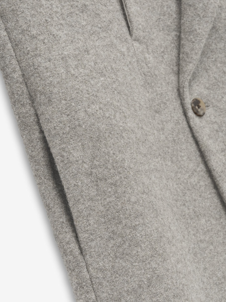 Boiled Wool Relaxed Overcoat - 5