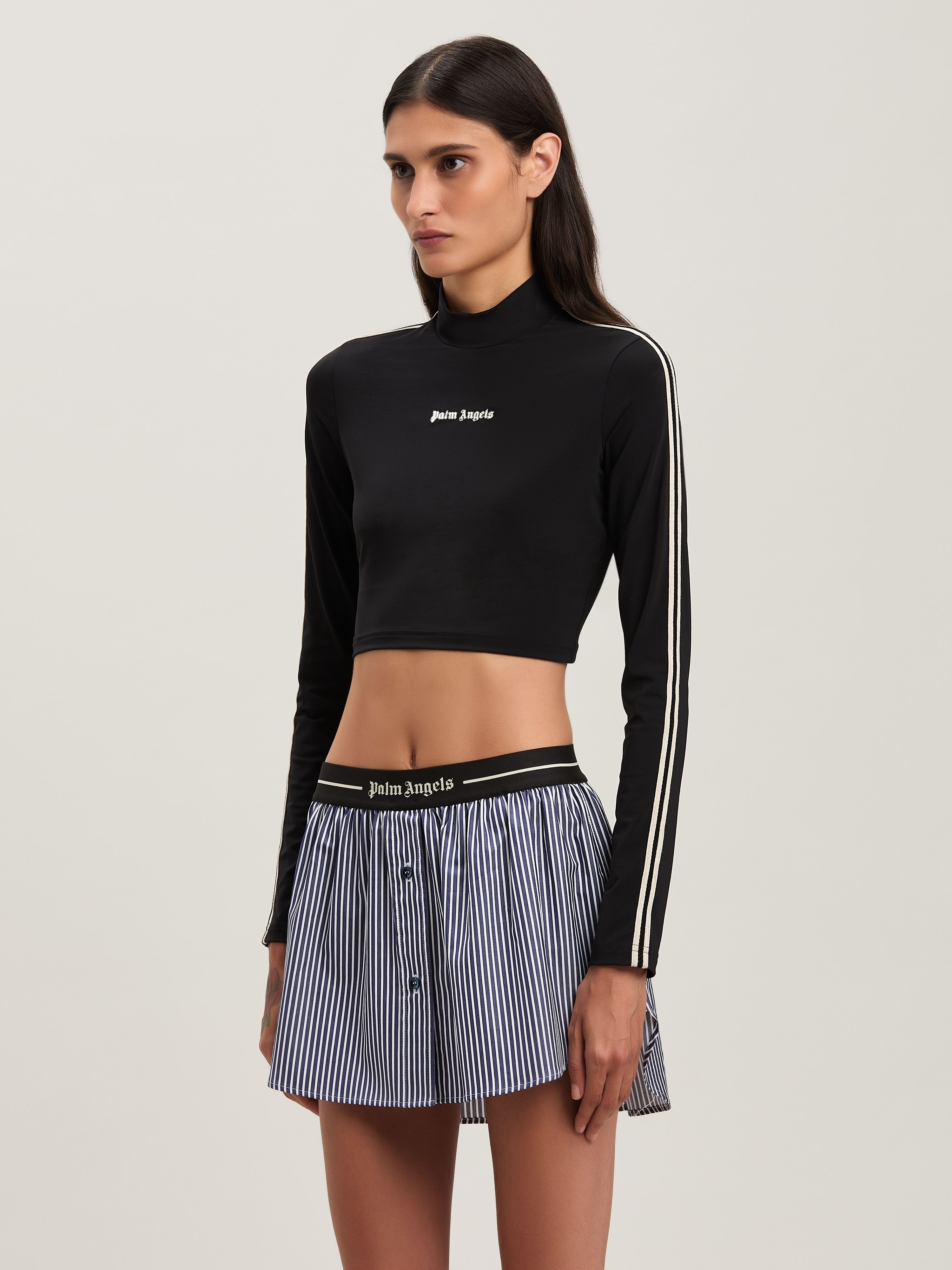 Curved logo oversize T-shirt dress - 4