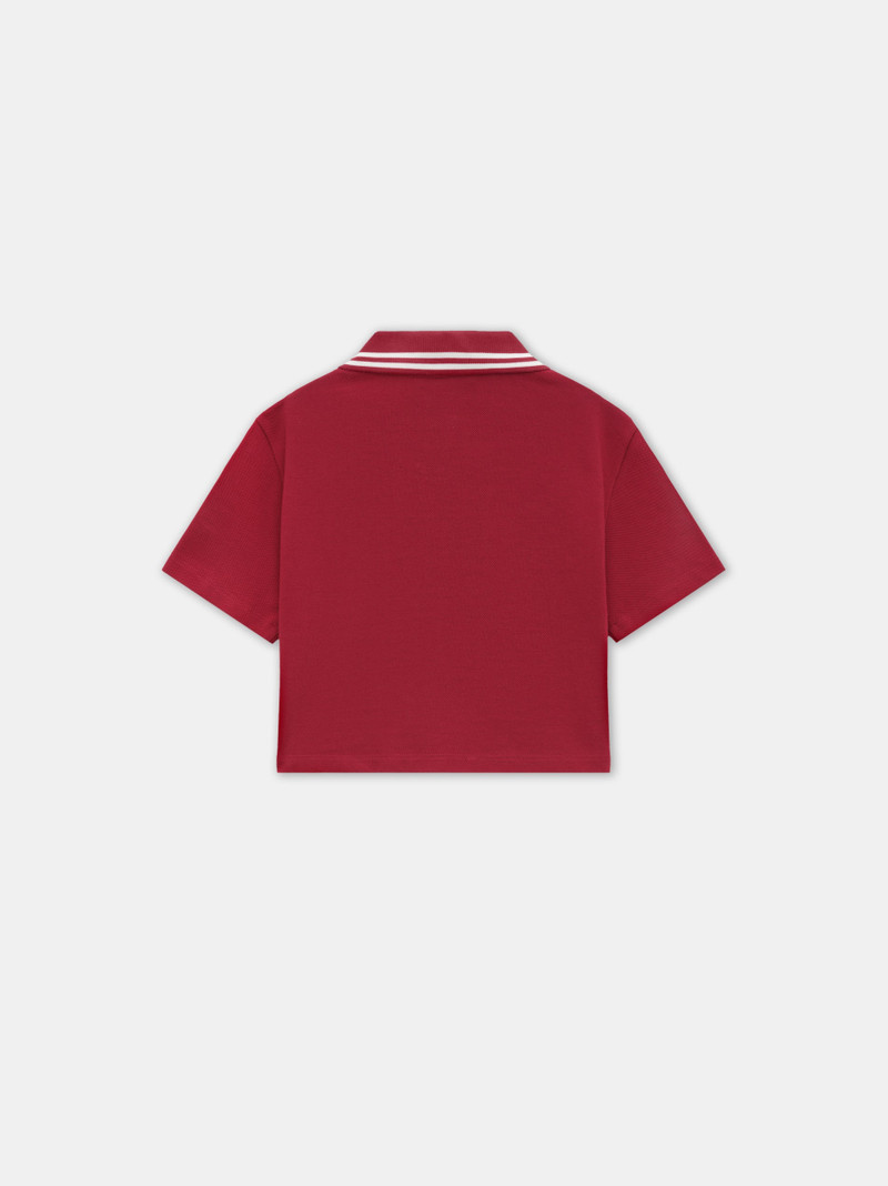 AMIRI WOMEN'S MA QUAD CROPPED POLO outlook