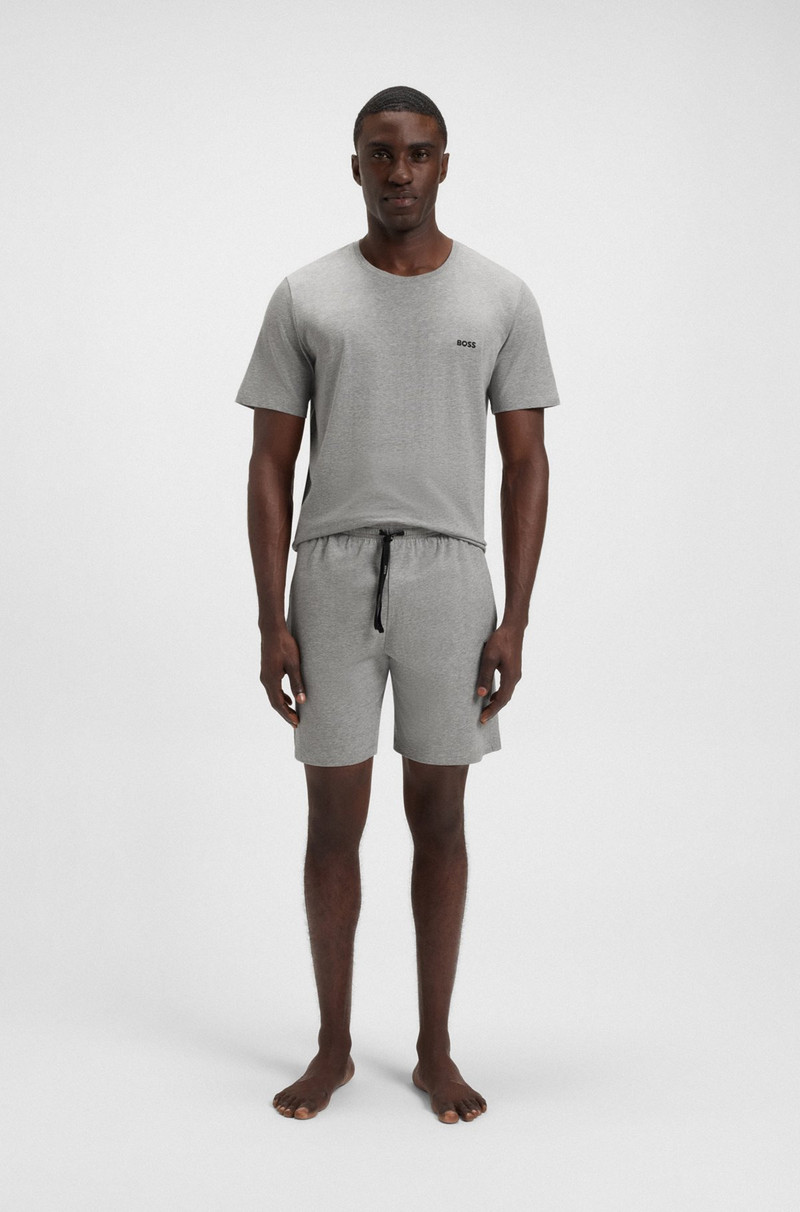 BOSS STRETCH-COTTON REGULAR-FIT SHORTS WITH LOGO DETAIL outlook