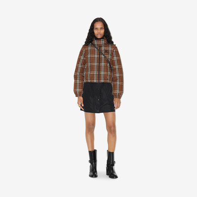 Burberry Check Nylon Puffer Jacket outlook