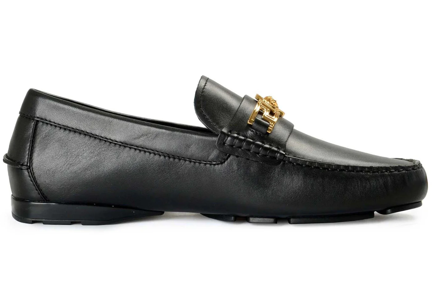 Versace Medusa Leather Loafer Black - 1