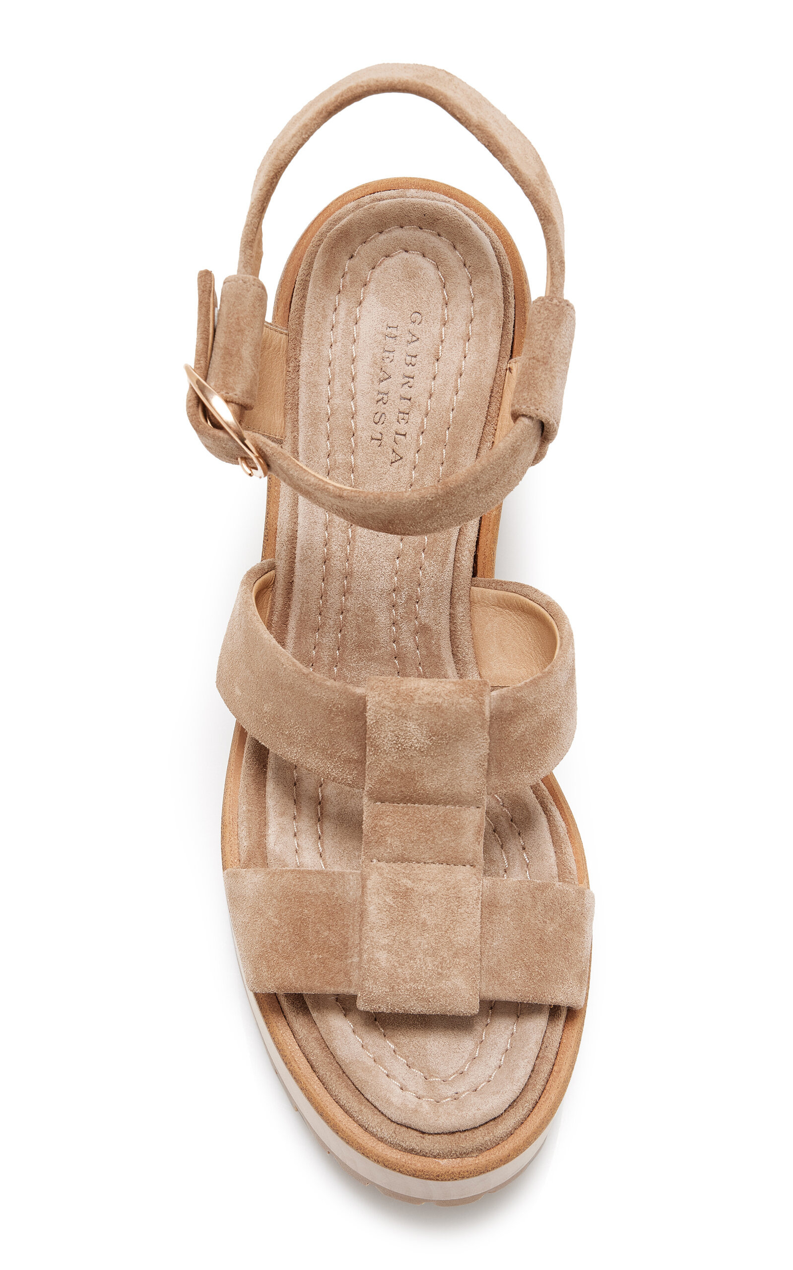 Hera Suede Platform Sandals tan - 3