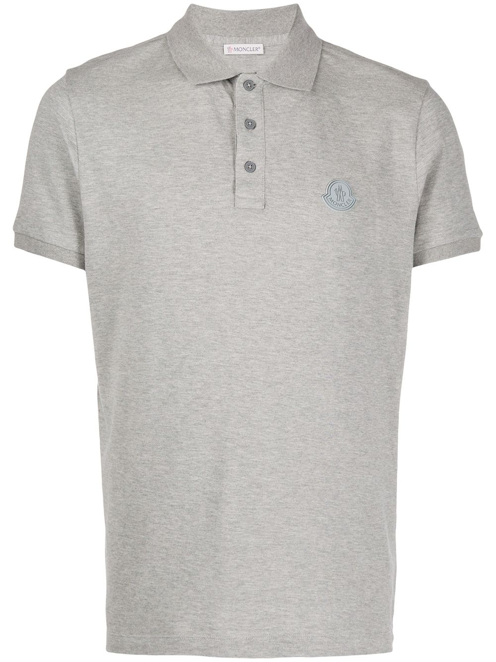 logo patch short-sleeve polo shirt - 1