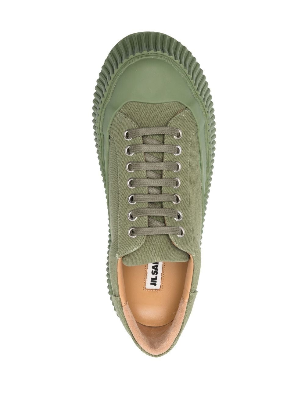 round-toe chunky-sole trainers - 4