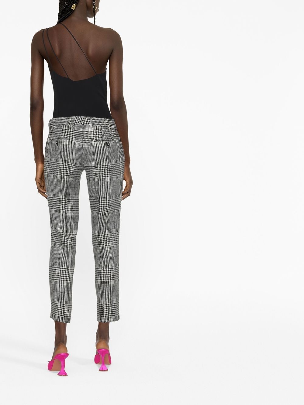 virgin wool tartan trousers - 4