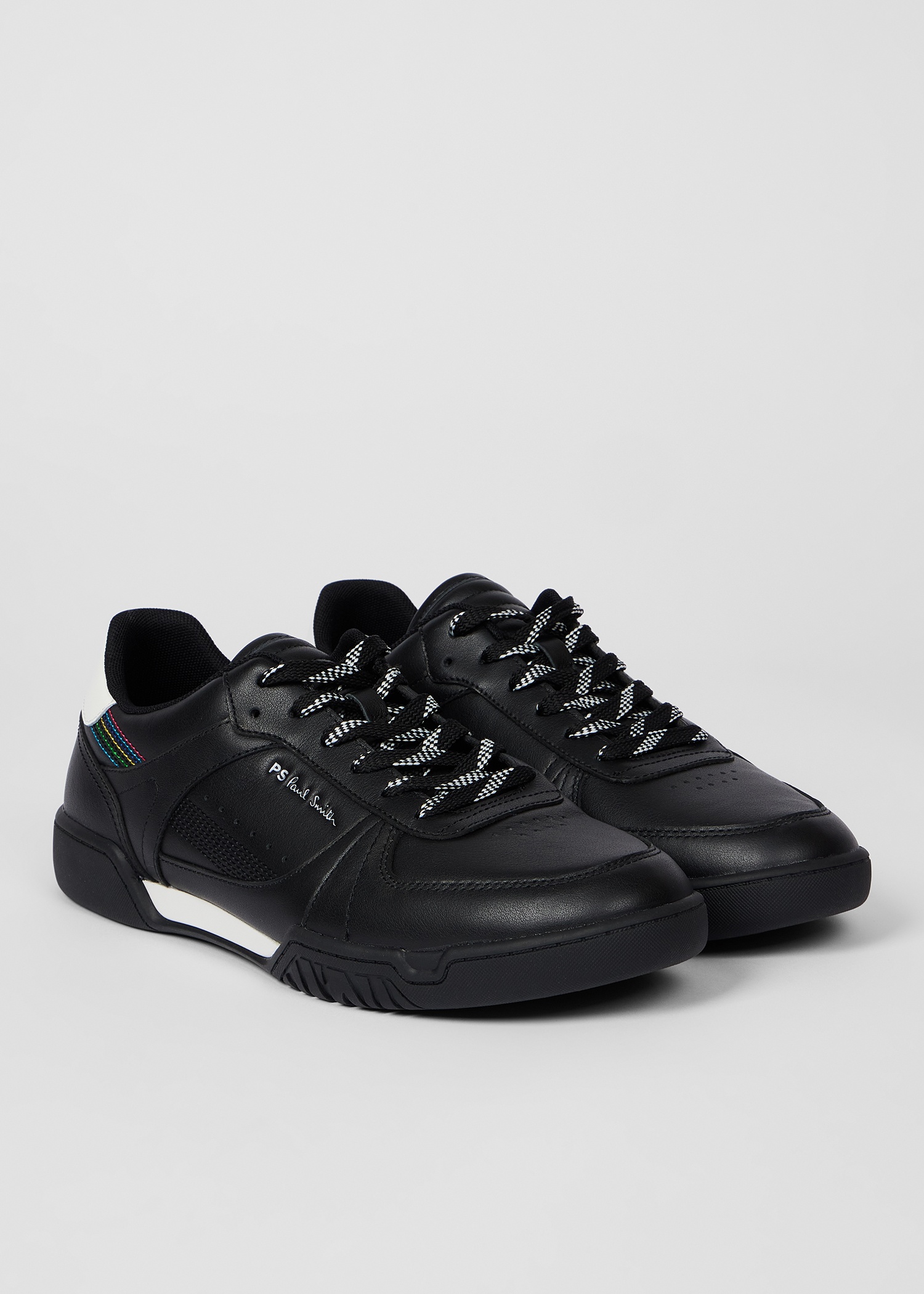 Black Leather 'Colson' Trainers - 2