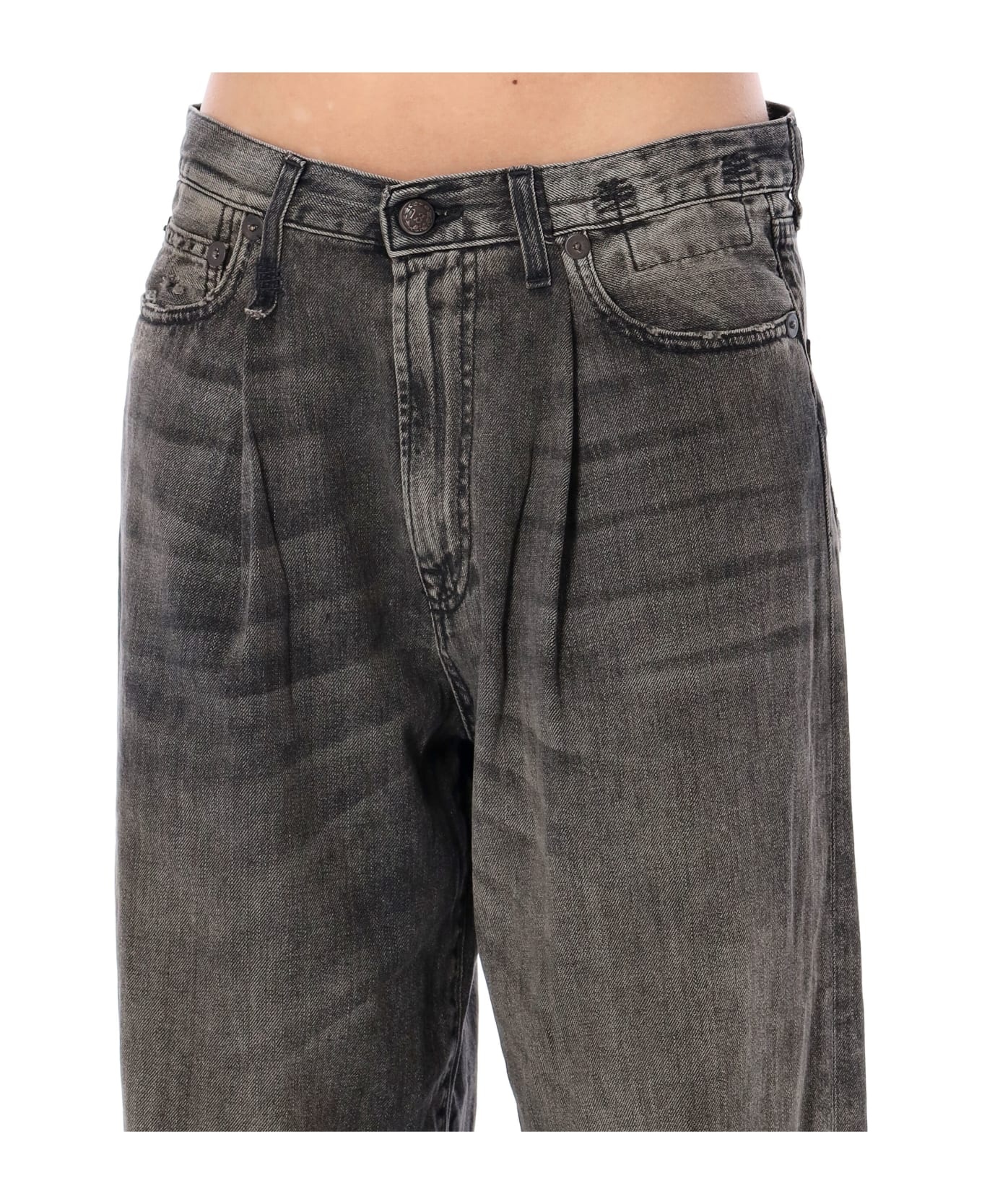 Damon Pleated Wide Leg Jean - 3