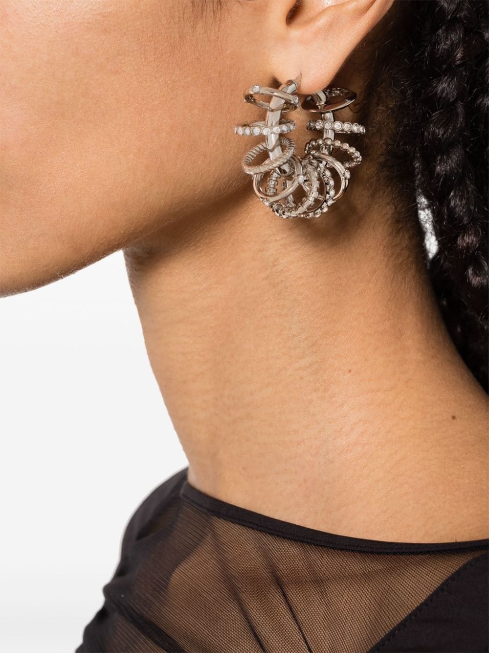 Multi Ring hoop earrings - 2
