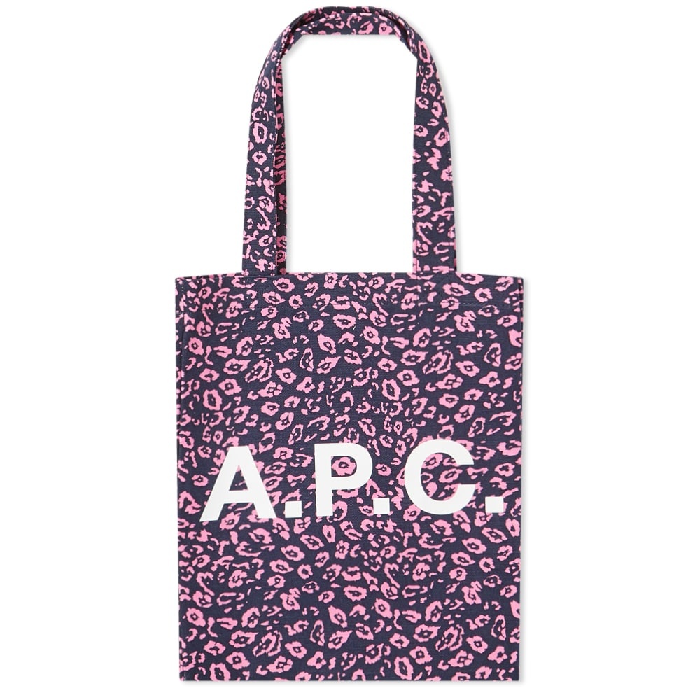 A.P.C. Lou Leopard Print Tote - 1