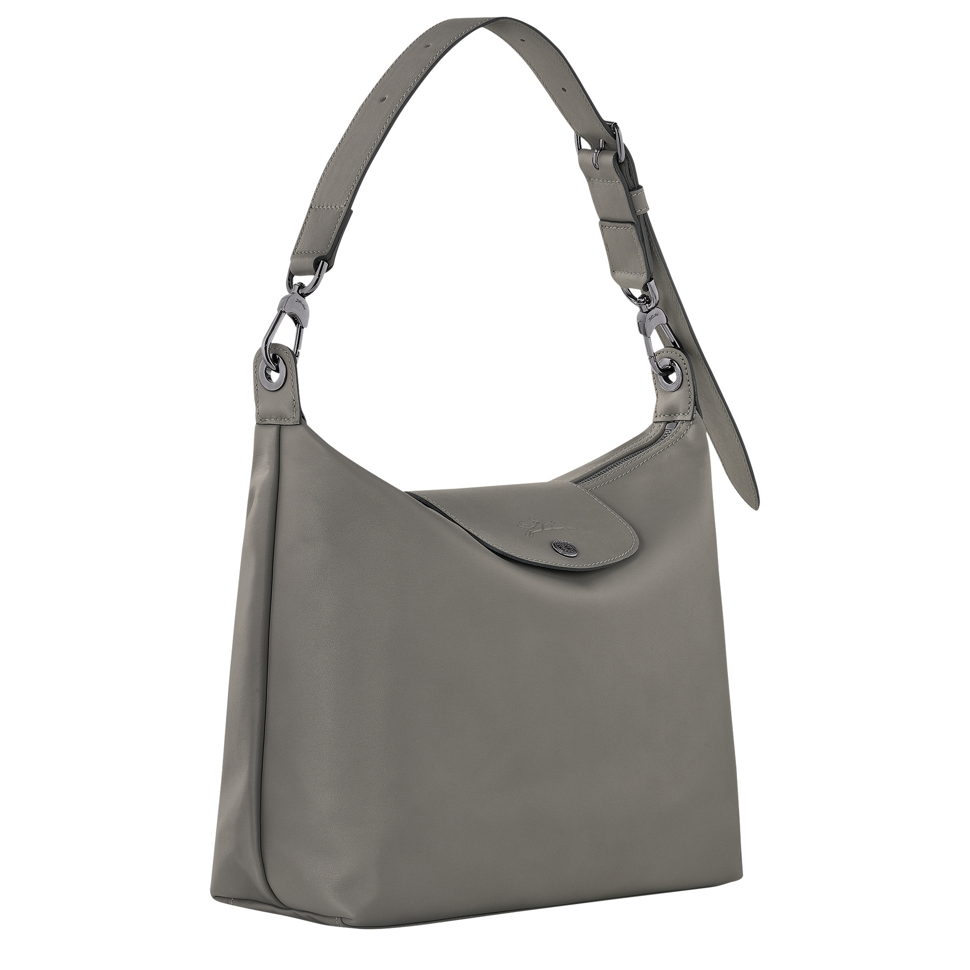 Le Pliage Xtra M Hobo bag Turtledove - Leather - 3