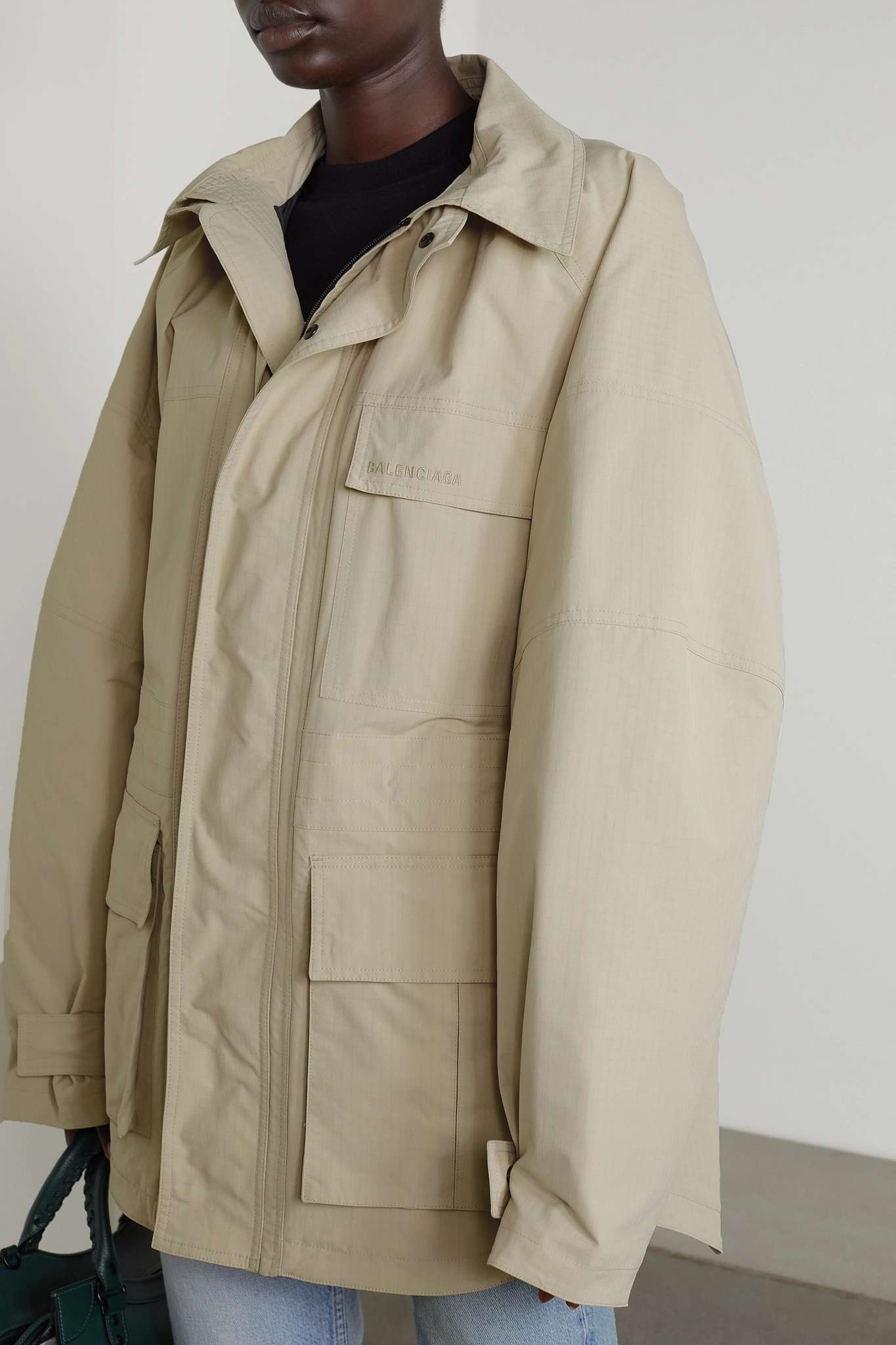 Oversized ripstop parka - 3