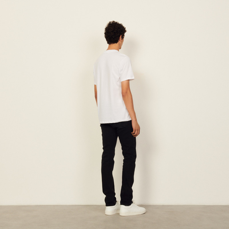 T-shirt with logo embroidery 3