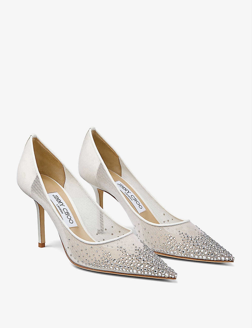 Love 85 crystal-embellished mesh pumps - 4