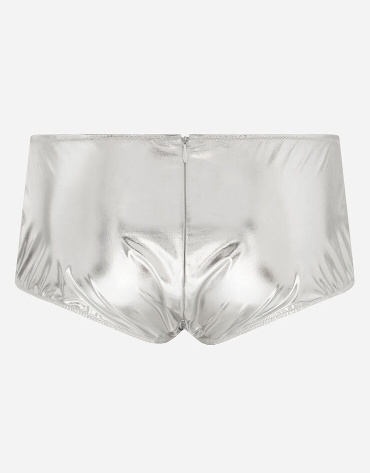 Coated stretch jersey high-waisted panties - 2