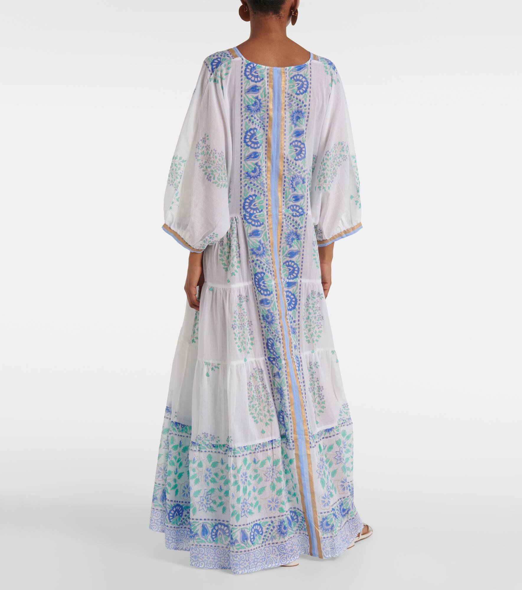 Paisley cotton maxi dress - 3