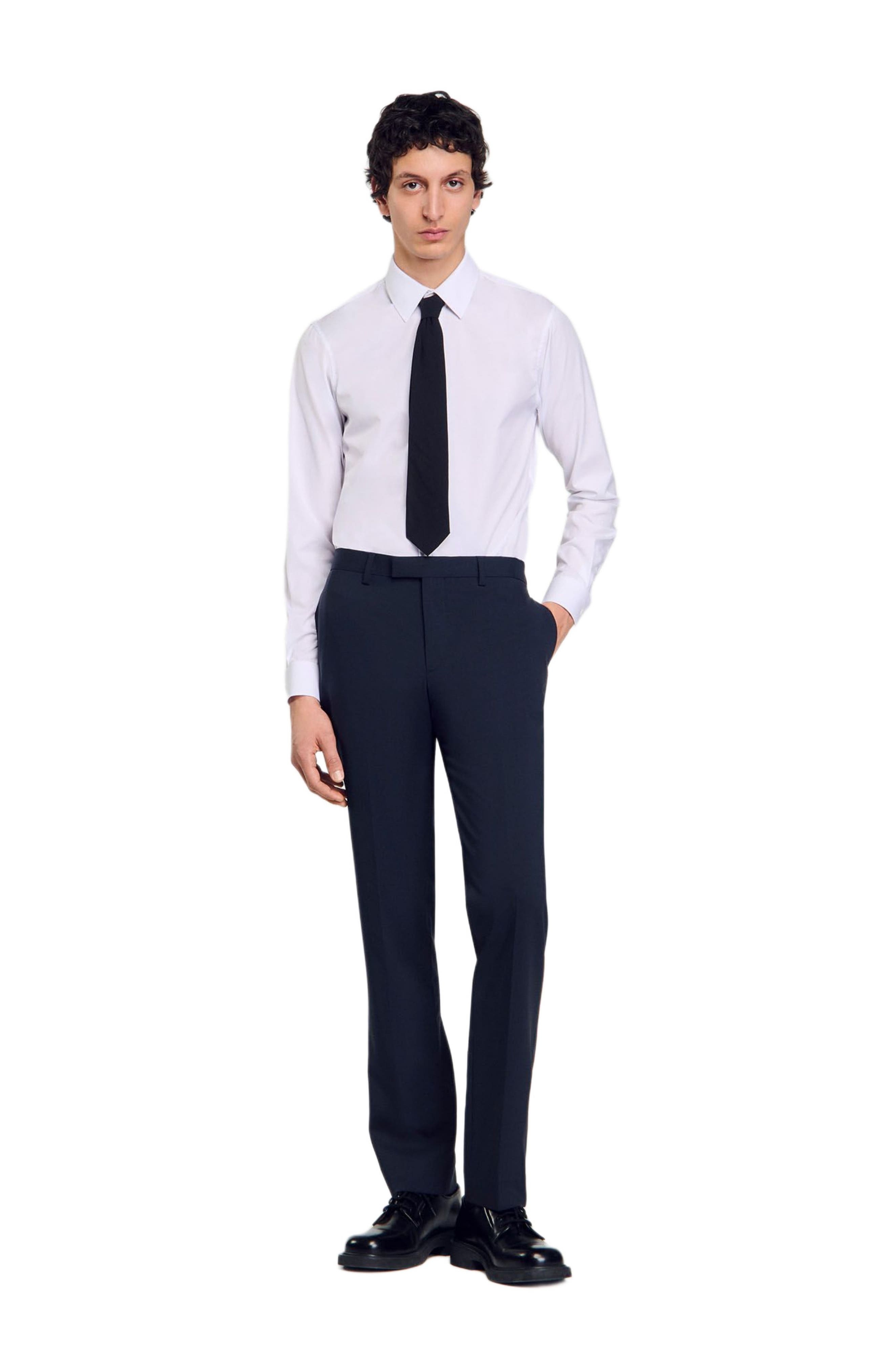 SANDRO Wool suit trousers in Midnight Blue at Nordstrom - 6