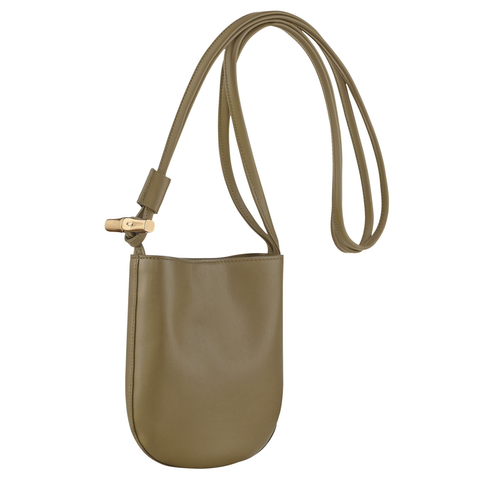 Le Roseau S Crossbody bag Olive - Leather - 3